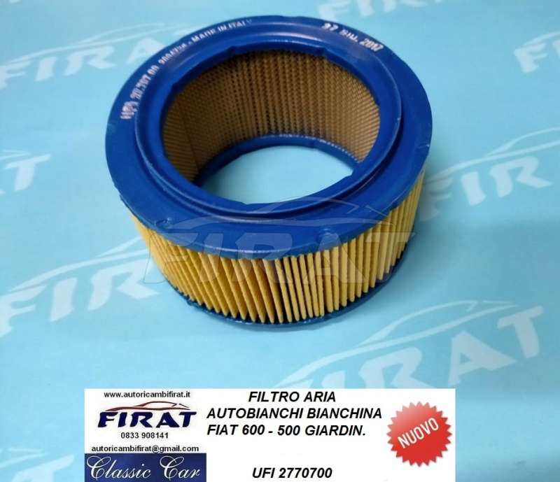 FILTRO ARIA FIAT 600 - BIANCHINA (2770700) - Clicca l'immagine per chiudere